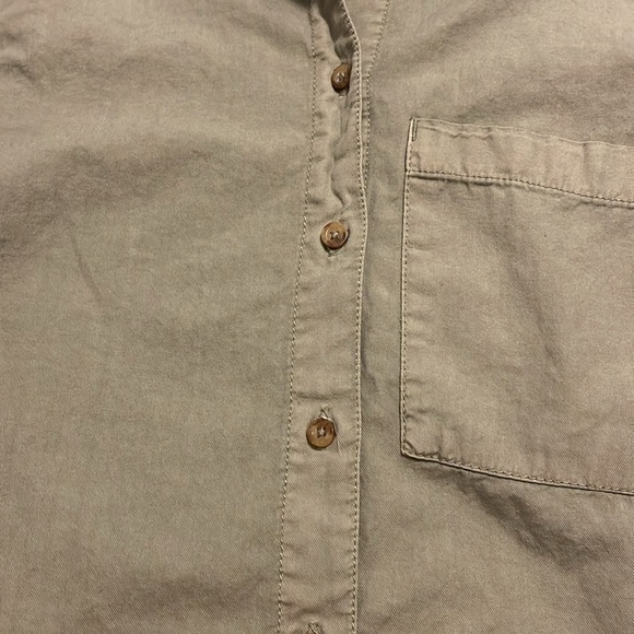 Garage Shirt‎ relaxed fit women extra small, long sleeve button up olive green - Picture 10 of 10